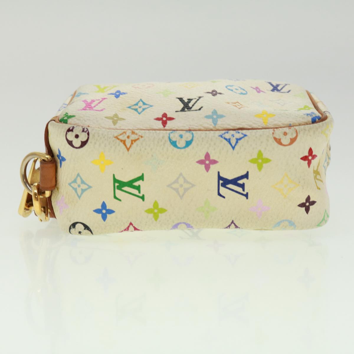 LOUIS VUITTON Monogram Multicolor Trousse Wapity Pouch White M58033 rh288