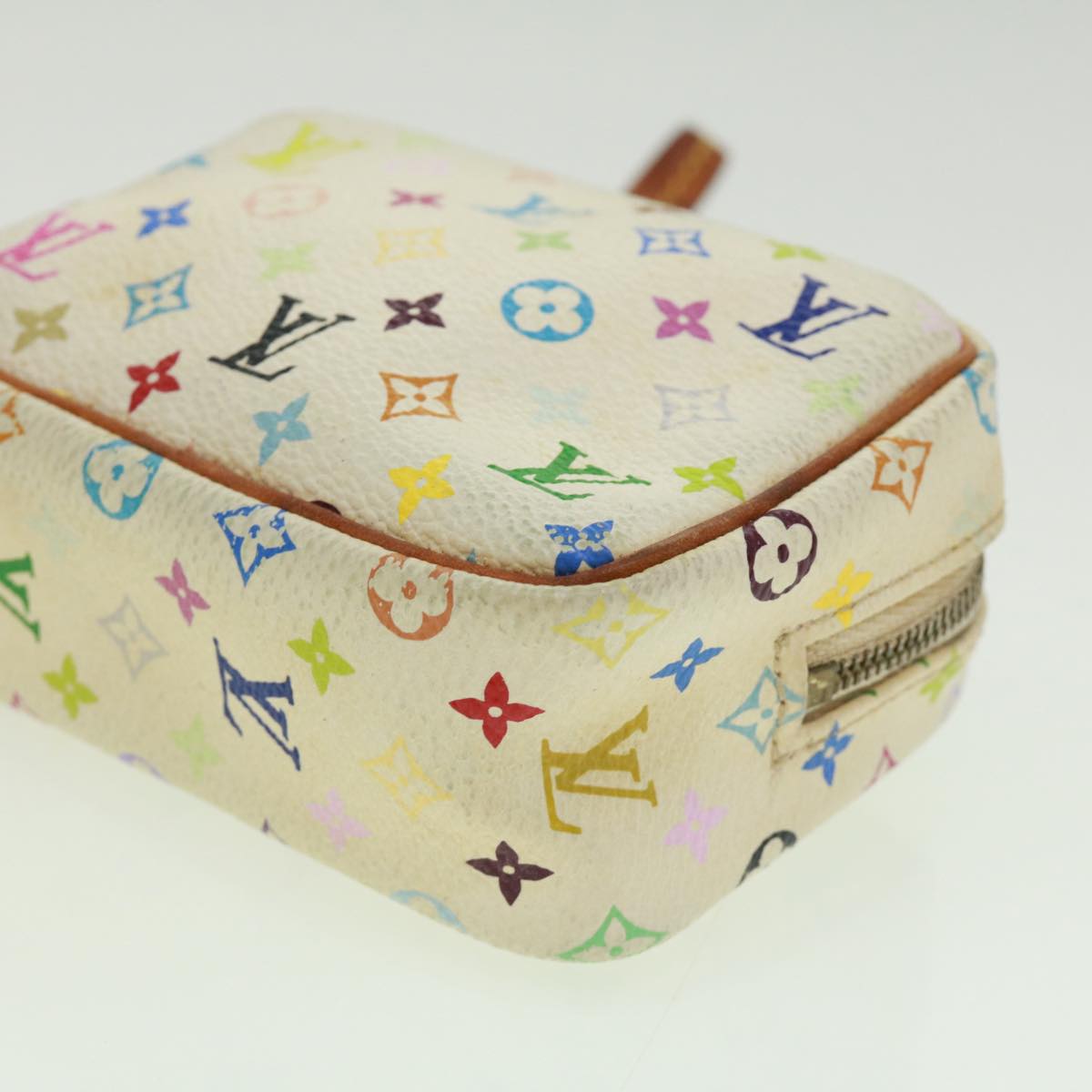 LOUIS VUITTON Monogram Multicolor Trousse Wapity Pouch White M58033 rh288