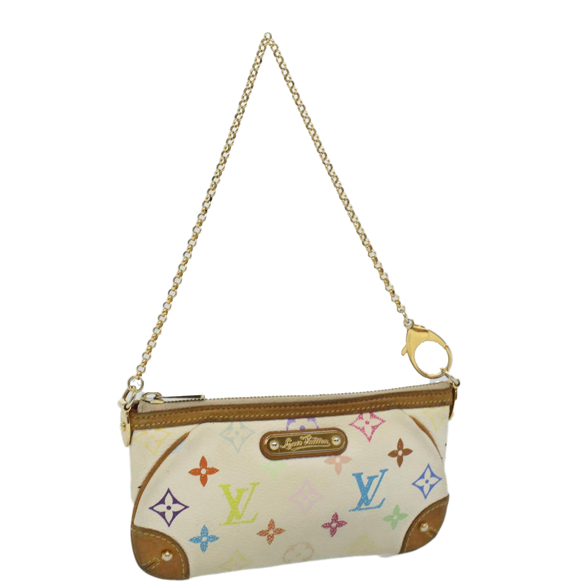 LOUIS VUITTON Monogram Multicolor Pochette Mira MM Pouch M60096 rh308