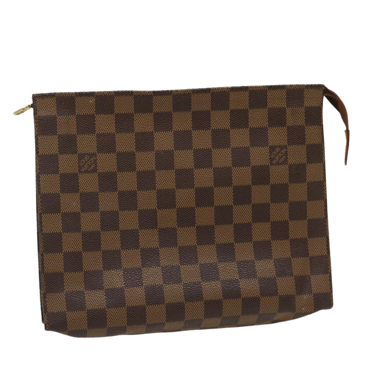 LOUIS VUITTON Damier Ebene Poche Toilette 26 Pouch N47543 LV ro348