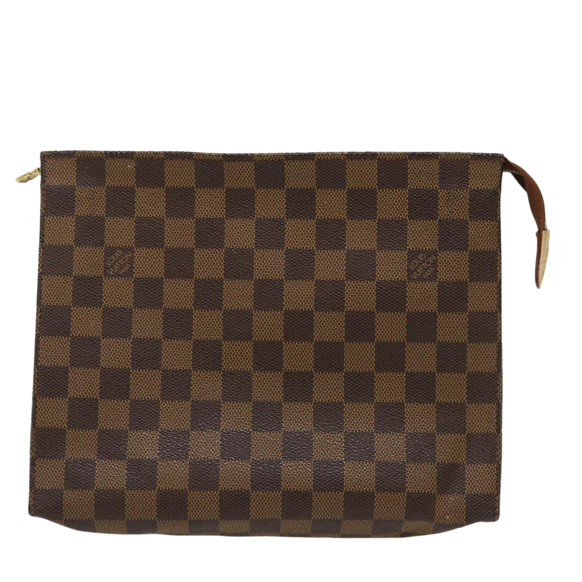LOUIS VUITTON Damier Ebene Poche Toilette 26 Pouch N47543 LV ro348
