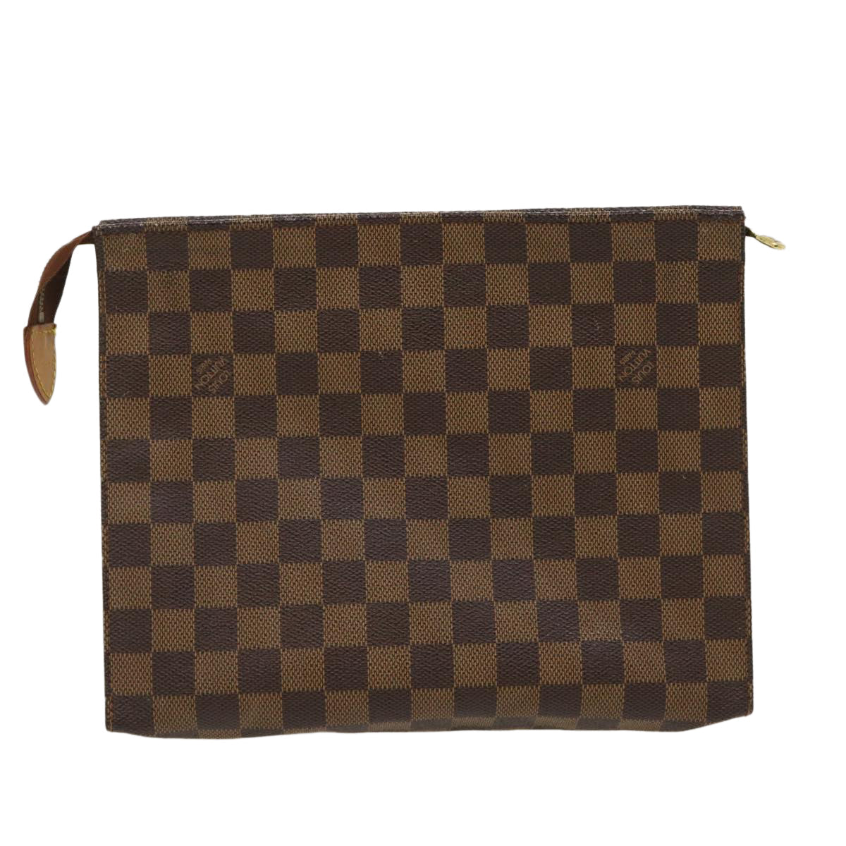 LOUIS VUITTON Damier Ebene Poche Toilette 26 Pouch N47543 LV ro348