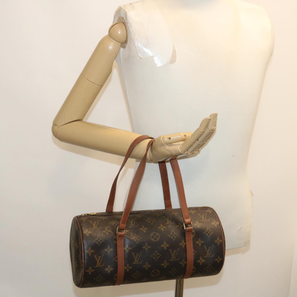 LOUIS VUITTON Monogram Papillon 30 Hand Bag Vintage M51365 LV ro349