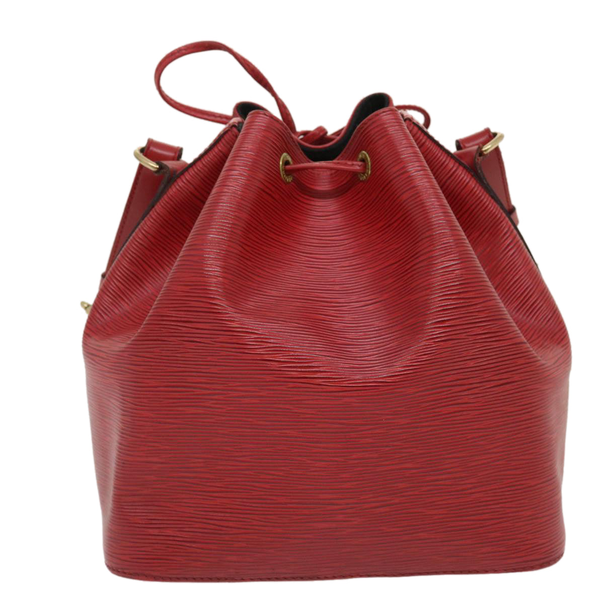 LOUIS VUITTON Epi Petit Noe Shoulder Bag Red M44107 LV ro354