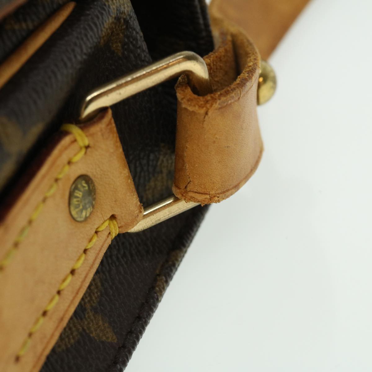 LOUIS VUITTON Monogram Cartouchiere GM Shoulder Bag Vintage M51252 LV ro390