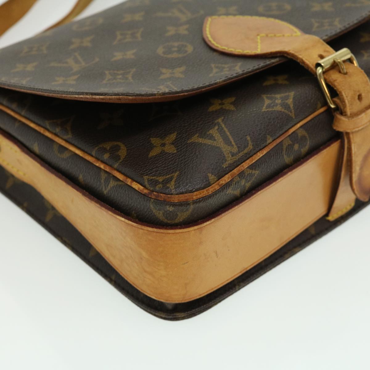 LOUIS VUITTON Monogram Cartouchiere GM Shoulder Bag Vintage M51252 LV ro390