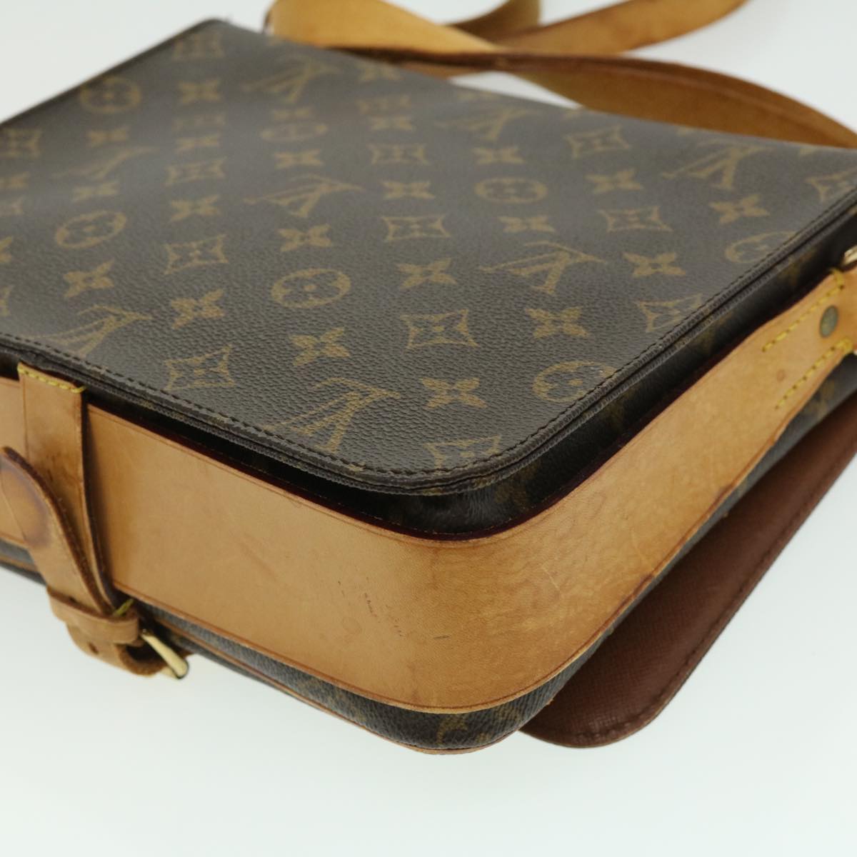 LOUIS VUITTON Monogram Cartouchiere GM Shoulder Bag Vintage M51252 LV ro390
