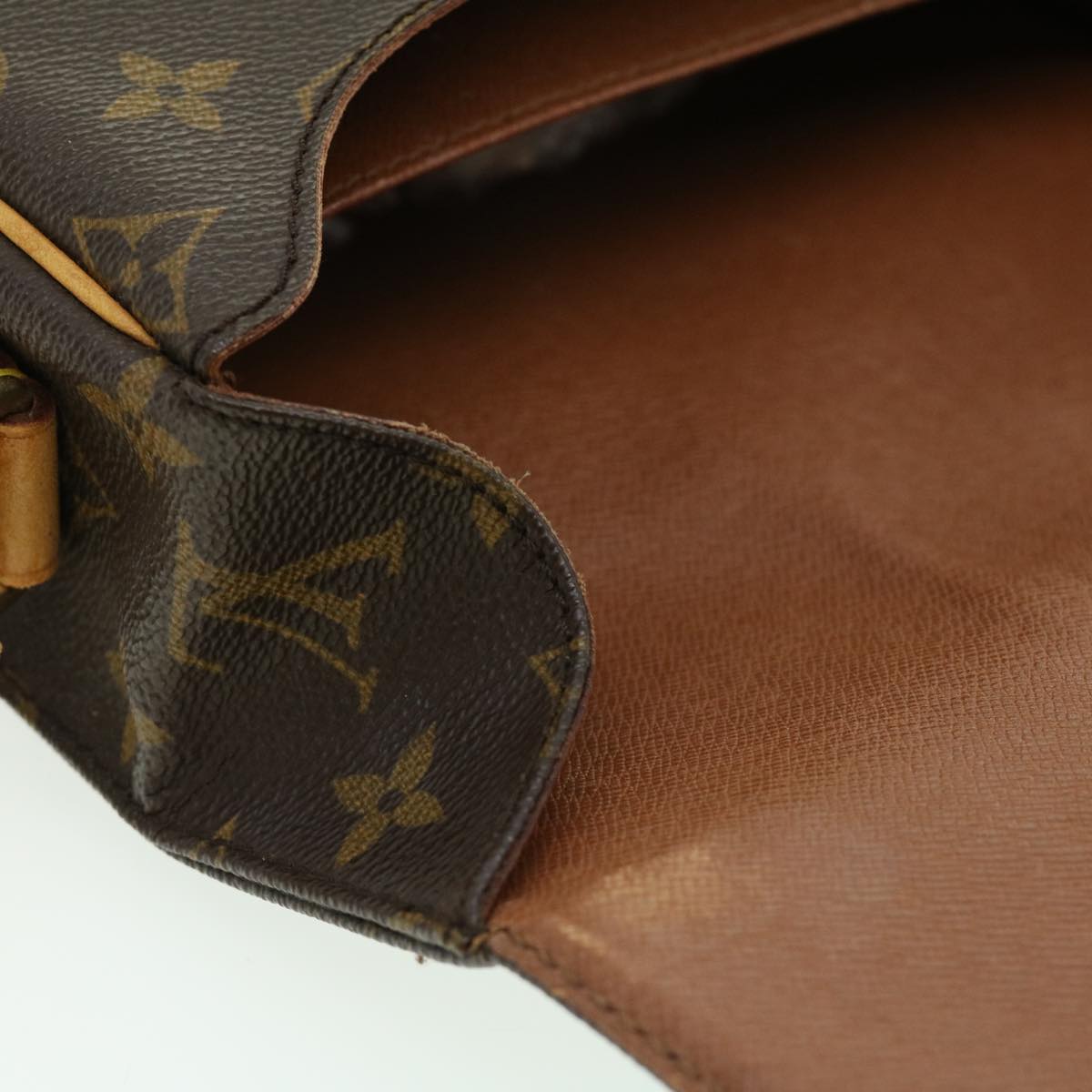 LOUIS VUITTON Monogram Cartouchiere GM Shoulder Bag Vintage M51252 LV ro390