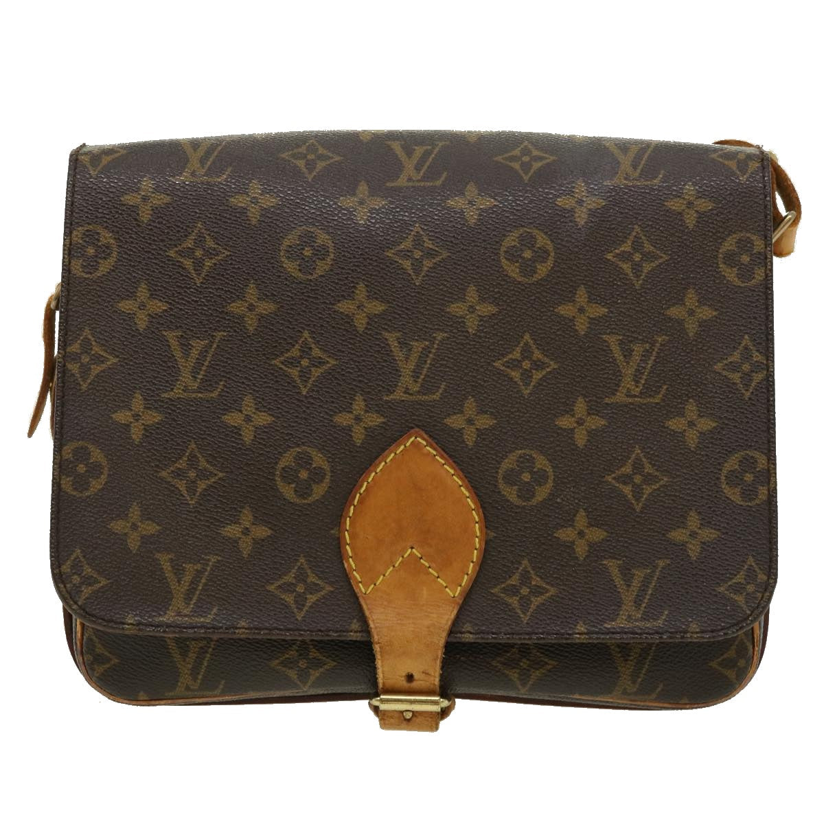 LOUIS VUITTON Monogram Cartouchiere GM Shoulder Bag Vintage M51252 LV ro390