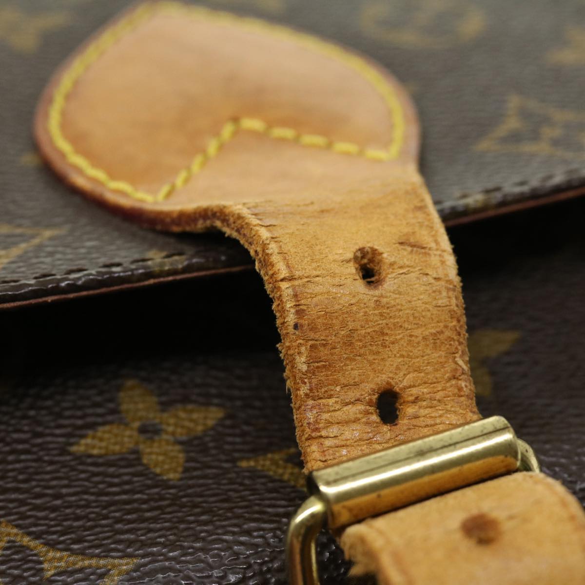 LOUIS VUITTON Monogram Cartouchiere GM Shoulder Bag Vintage M51252 LV ro390