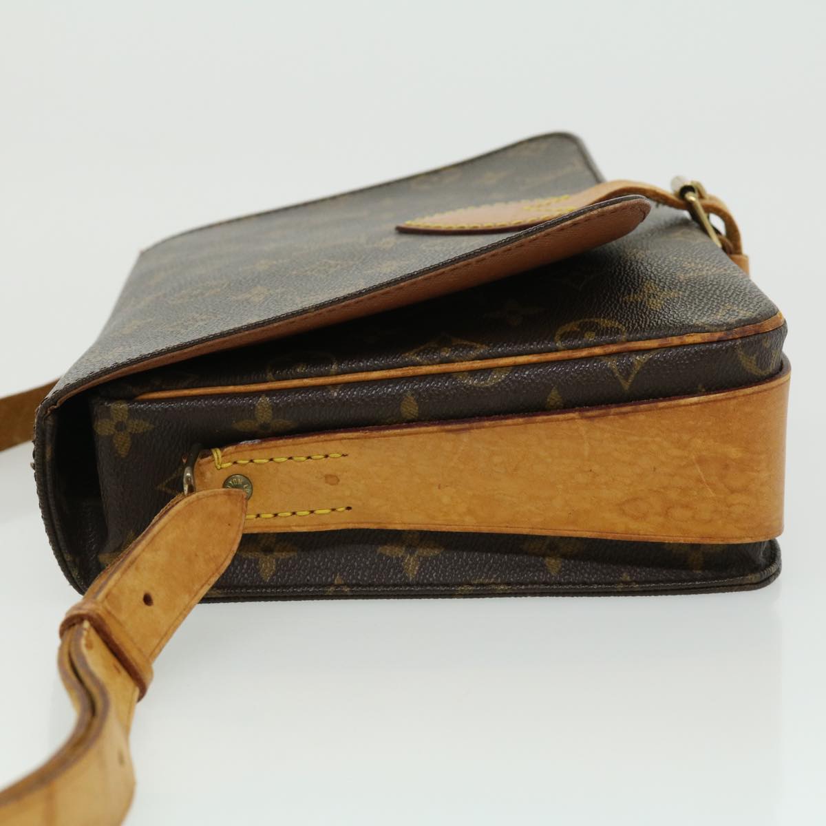 LOUIS VUITTON Monogram Cartouchiere GM Shoulder Bag Vintage M51252 LV ro390