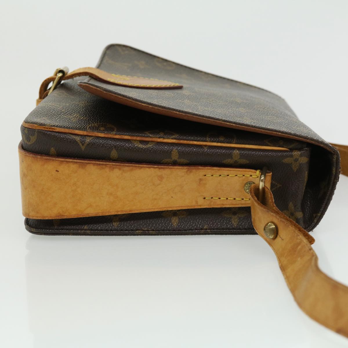 LOUIS VUITTON Monogram Cartouchiere GM Shoulder Bag Vintage M51252 LV ro390