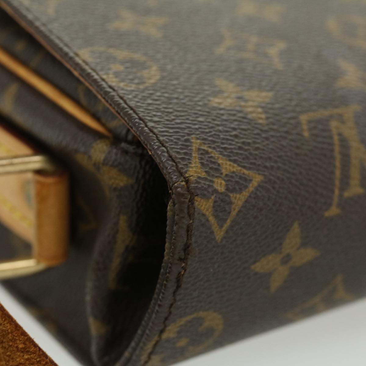 LOUIS VUITTON Monogram Cartouchiere GM Shoulder Bag Vintage M51252 LV ro390