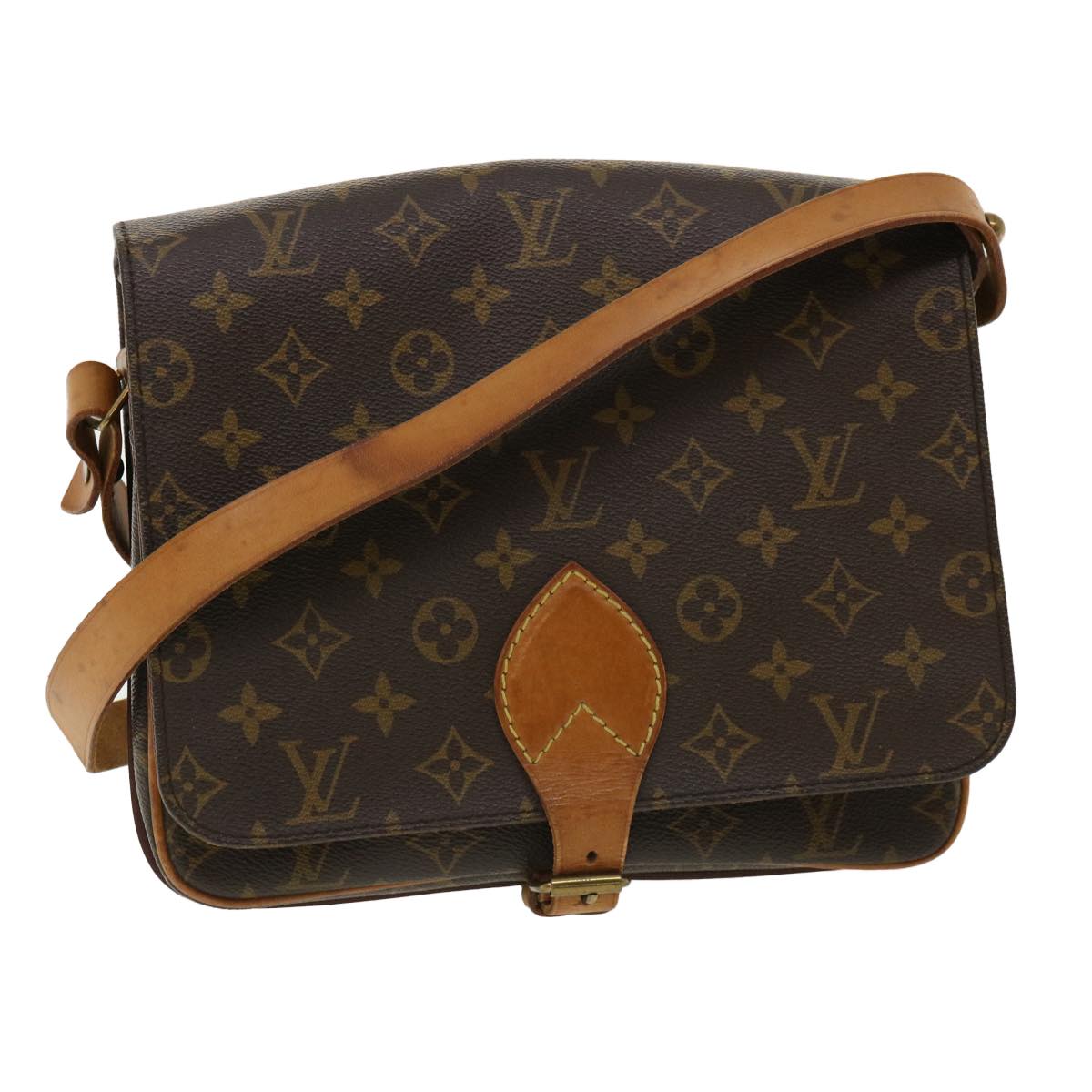 LOUIS VUITTON Monogram Cartouchiere GM Shoulder Bag M51252 LV ro426