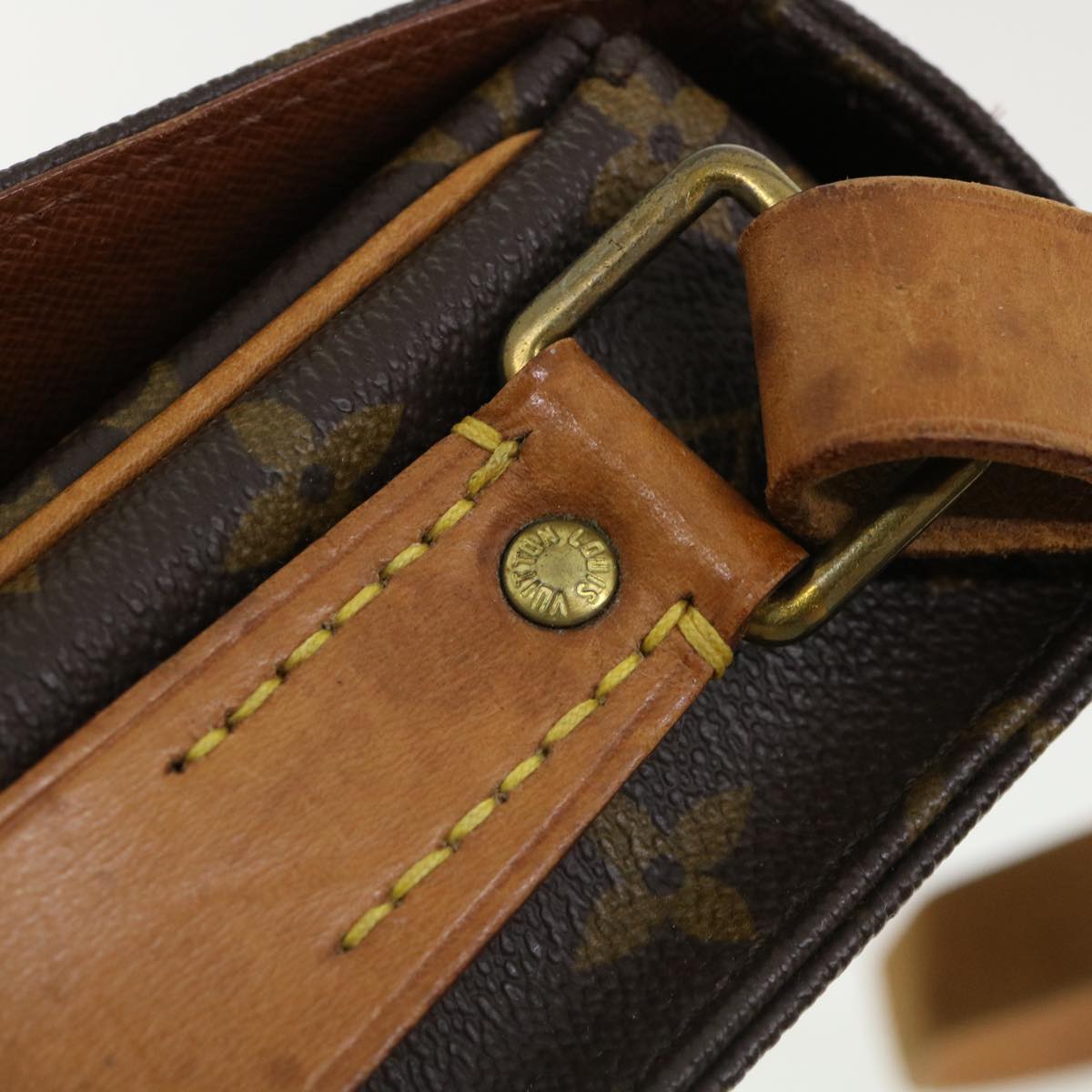 LOUIS VUITTON Monogram Cartouchiere GM Shoulder Bag M51252 LV ro426