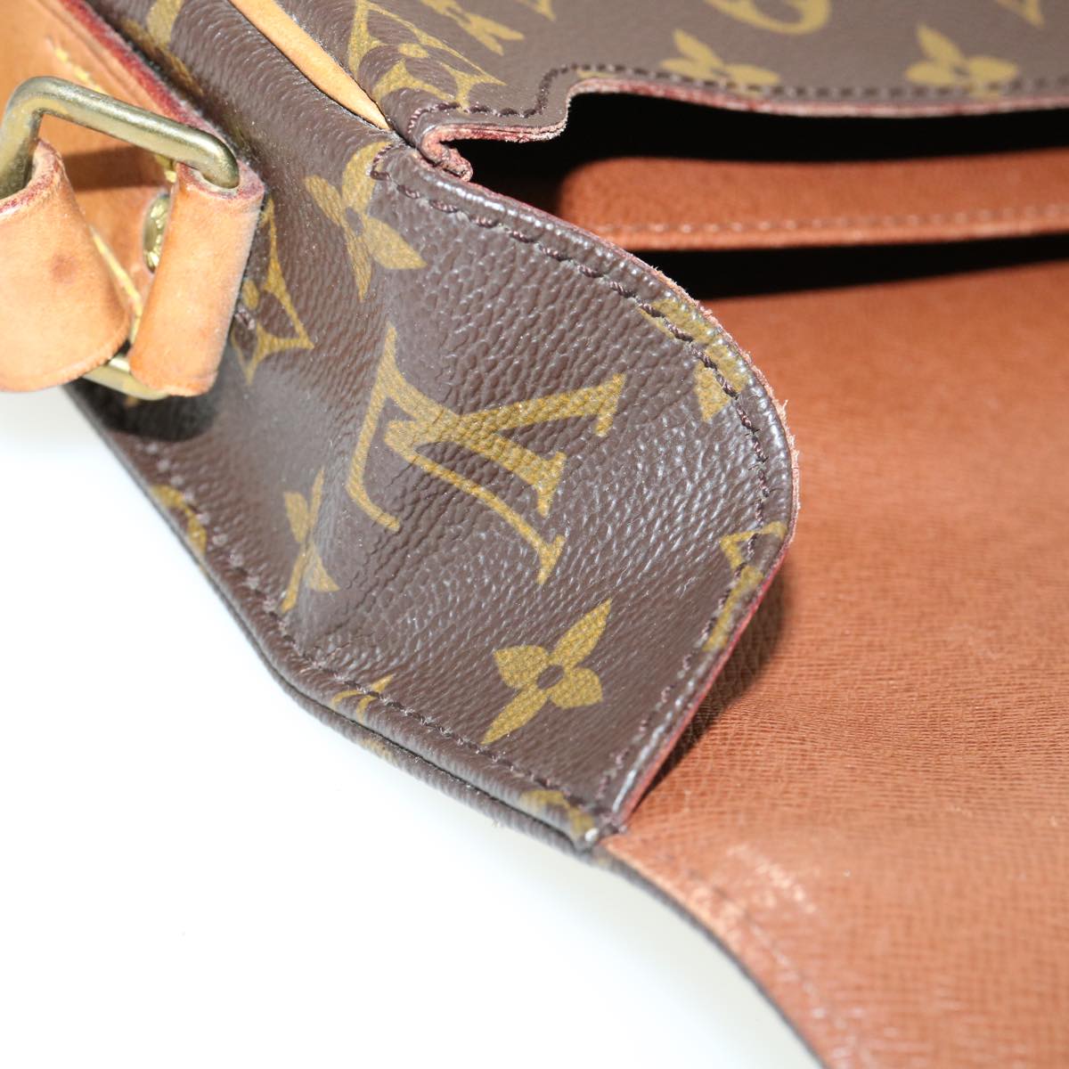 LOUIS VUITTON Monogram Cartouchiere GM Shoulder Bag M51252 LV ro426