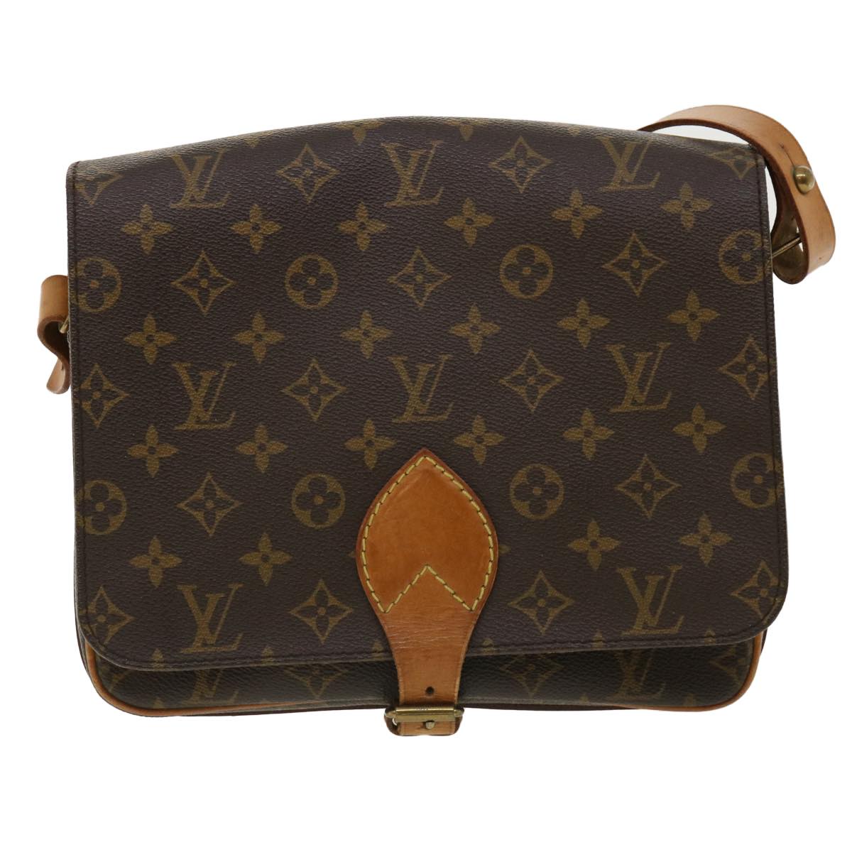 LOUIS VUITTON Monogram Cartouchiere GM Shoulder Bag M51252 LV ro426