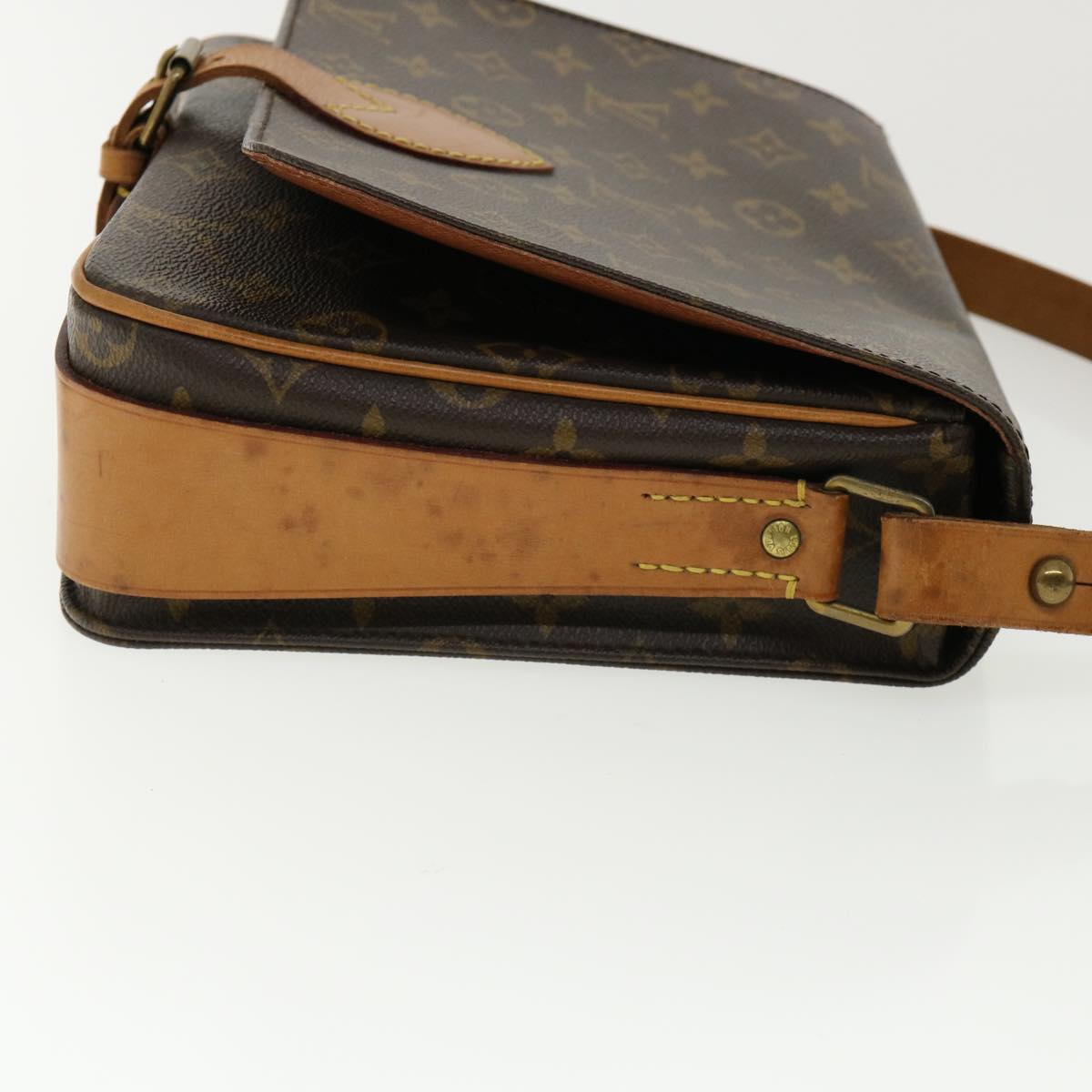LOUIS VUITTON Monogram Cartouchiere GM Shoulder Bag M51252 LV ro426