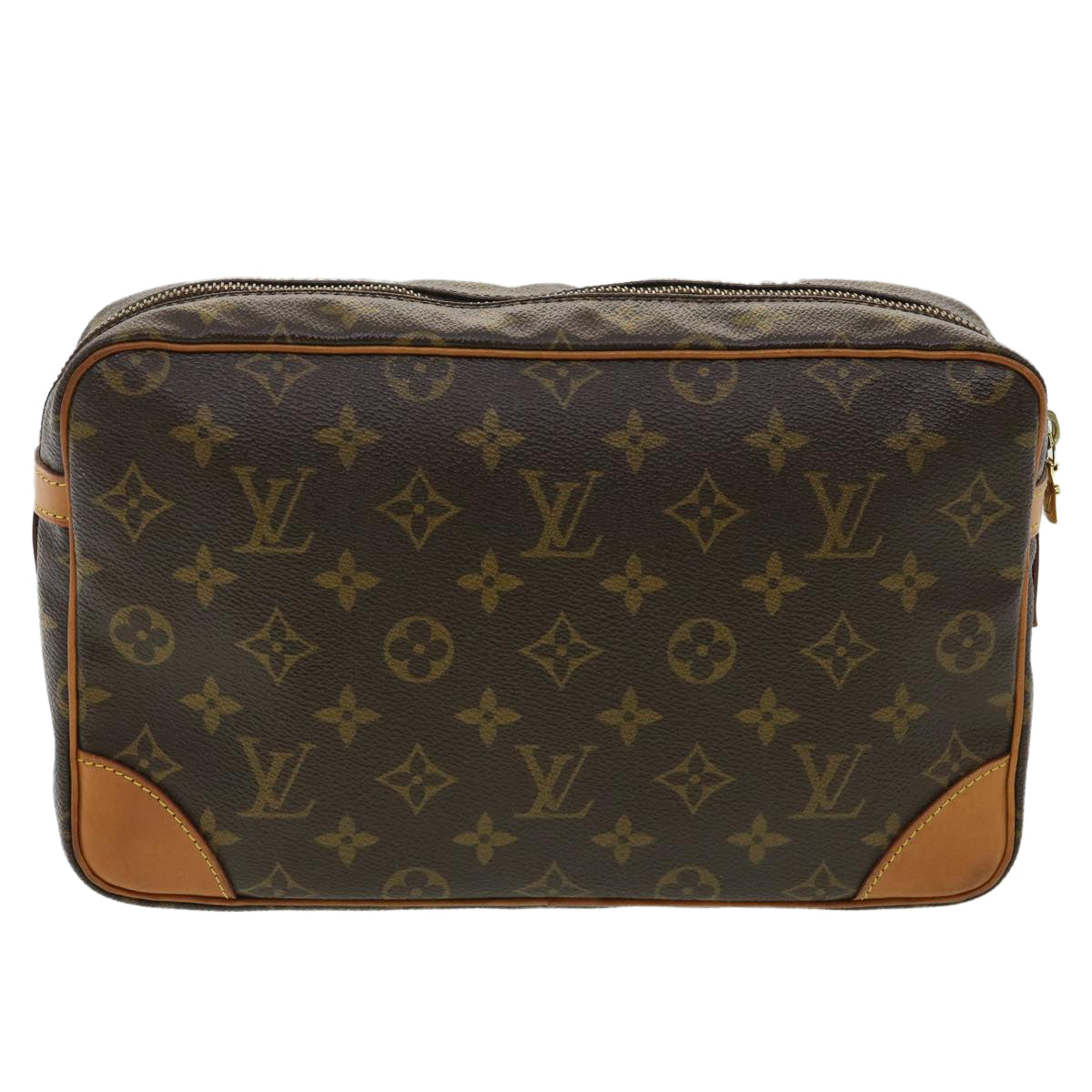 LOUIS VUITTON Monogram Compiegne 28 Clutch Bag M51845 LV ro646