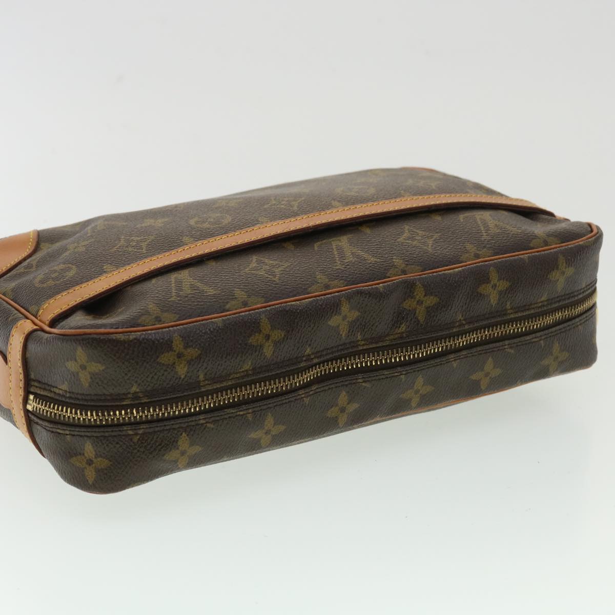 LOUIS VUITTON Monogram Compiegne 28 Clutch Bag M51845 LV ro646