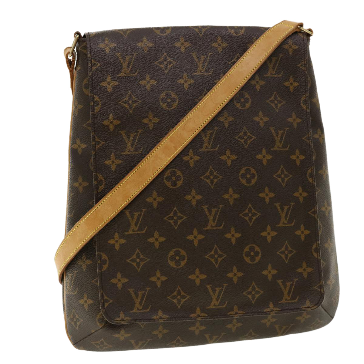 LOUIS VUITTON Monogram Musette Shoulder Bag M51256 LV ro719