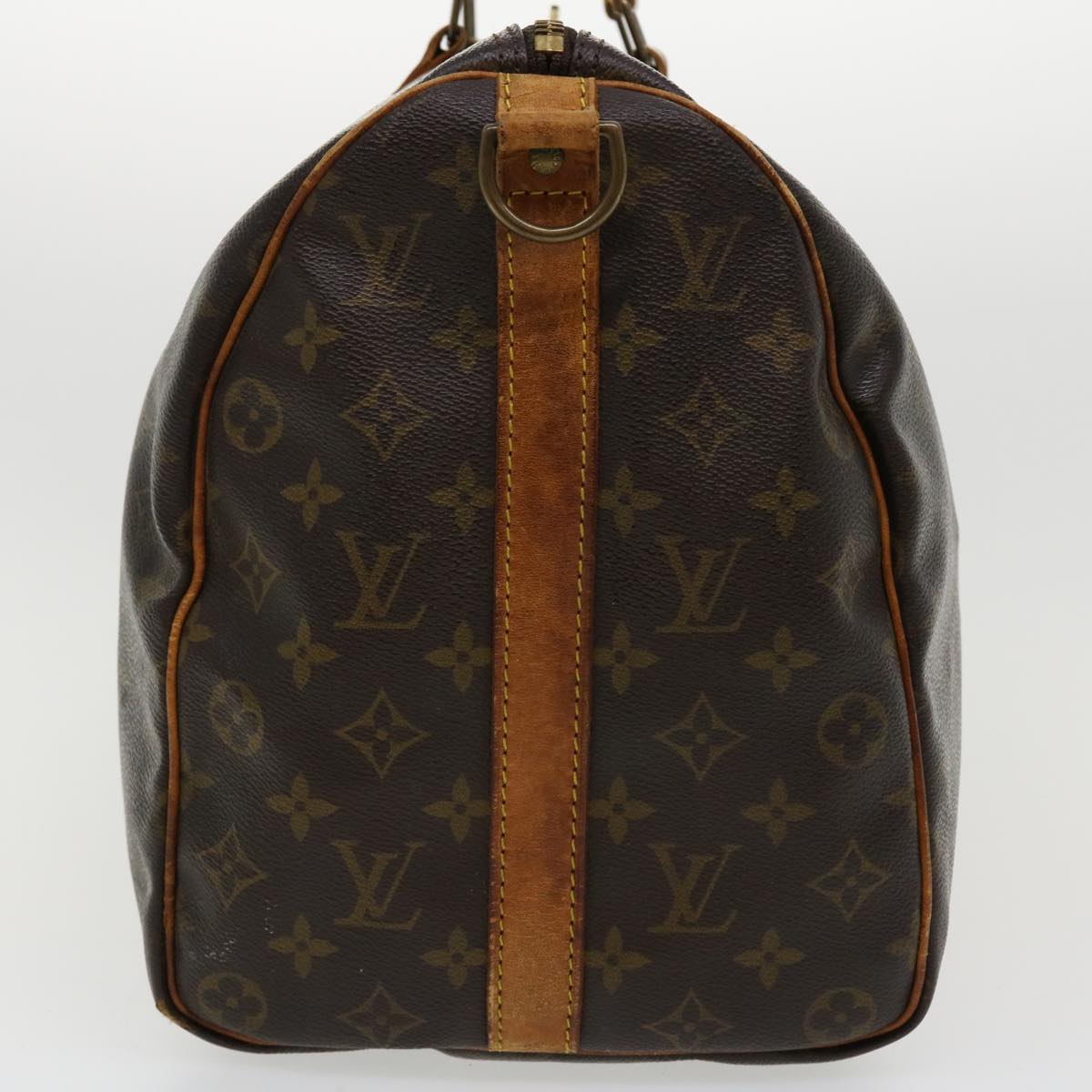 LOUIS VUITTON Monogram Keepall Bandouliere 45 Boston Bag M41418 LV ro768