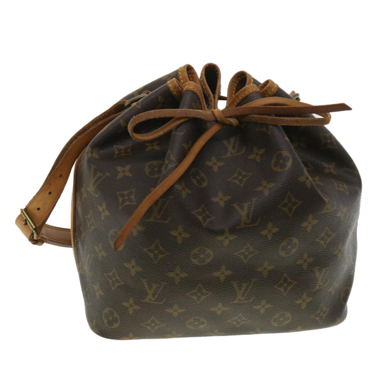 LOUIS VUITTON Monogram Petit Noe Shoulder Bag M42226 LV ro798
