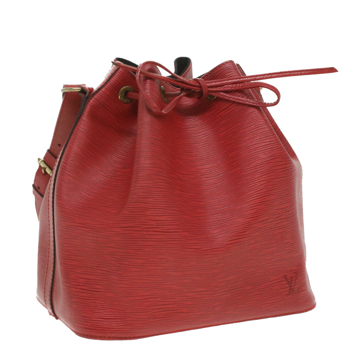 LOUIS VUITTON Epi Petit Noe Shoulder Bag Red M44107 LV ro832