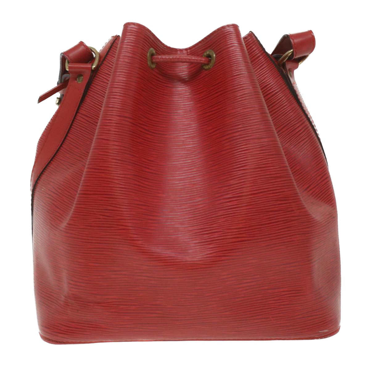 LOUIS VUITTON Epi Petit Noe Shoulder Bag Red M44107 LV ro832