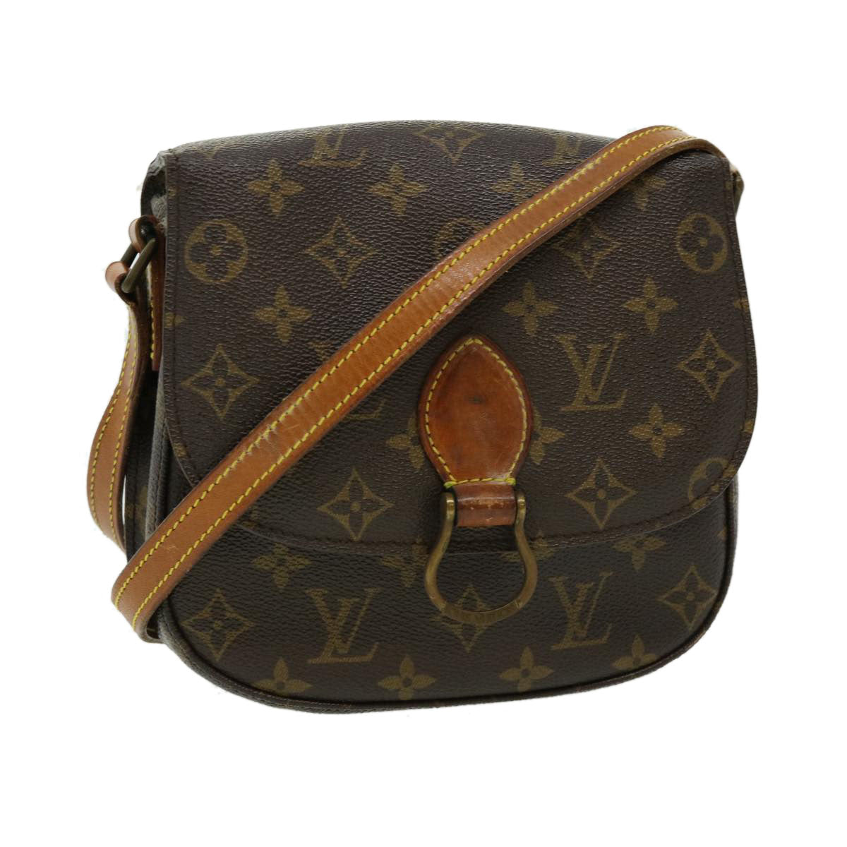 LOUIS VUITTON Monogram Saint Cloud MM Shoulder Bag M51243 rt050