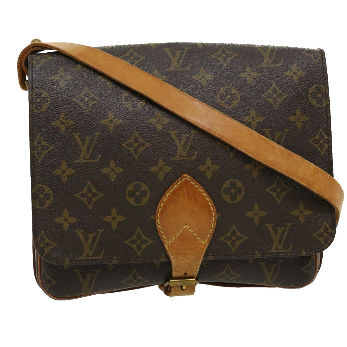 LOUIS VUITTON Monogram Cartouchiere GM Shoulder Bag M51252 LV rt053