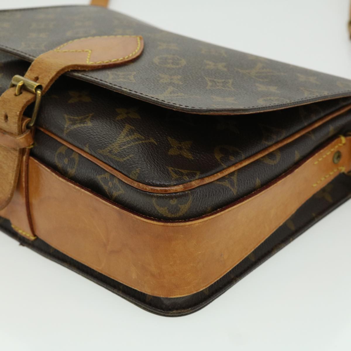 LOUIS VUITTON Monogram Cartouchiere GM Shoulder Bag M51252 LV rt053