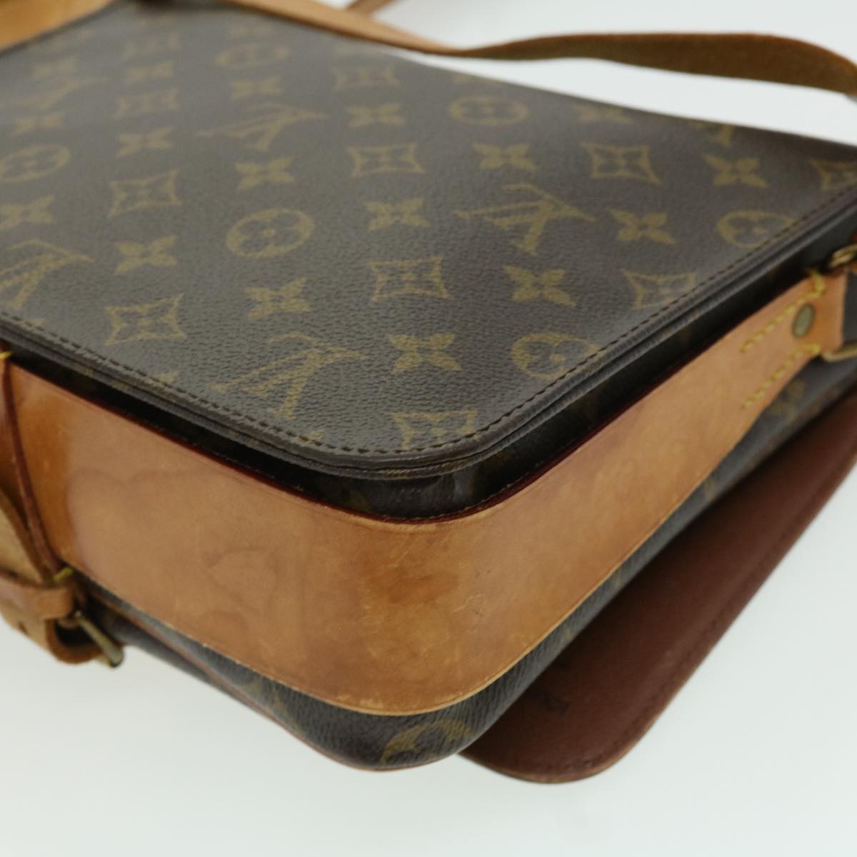 LOUIS VUITTON Monogram Cartouchiere GM Shoulder Bag M51252 LV rt053