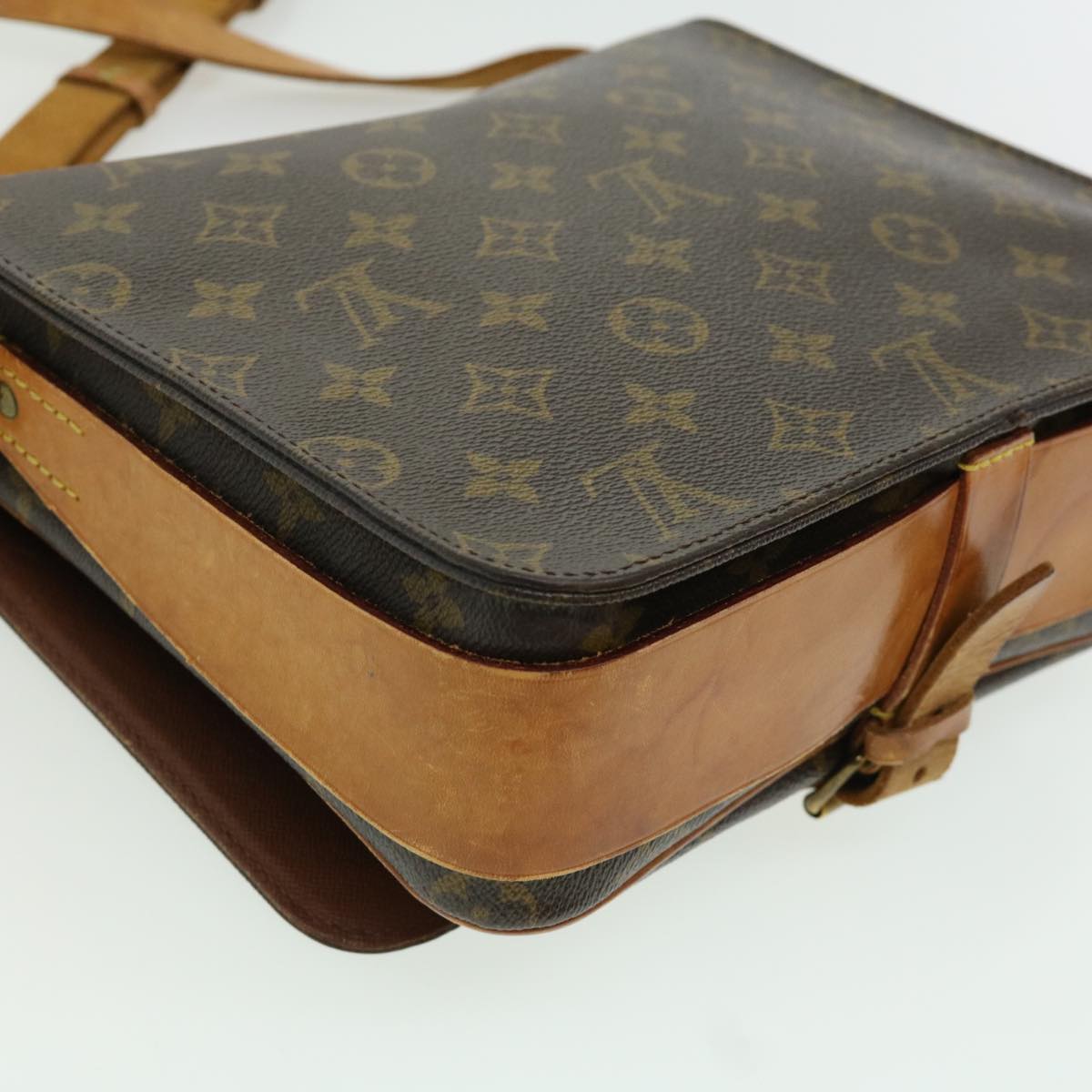 LOUIS VUITTON Monogram Cartouchiere GM Shoulder Bag M51252 LV rt053