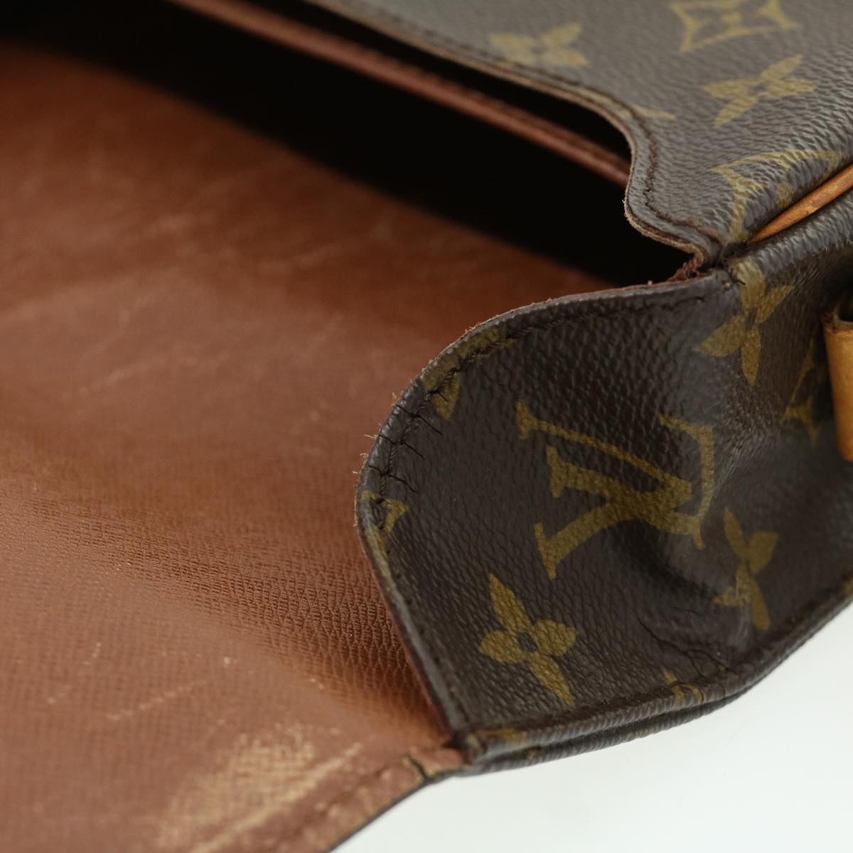 LOUIS VUITTON Monogram Cartouchiere GM Shoulder Bag M51252 LV rt053