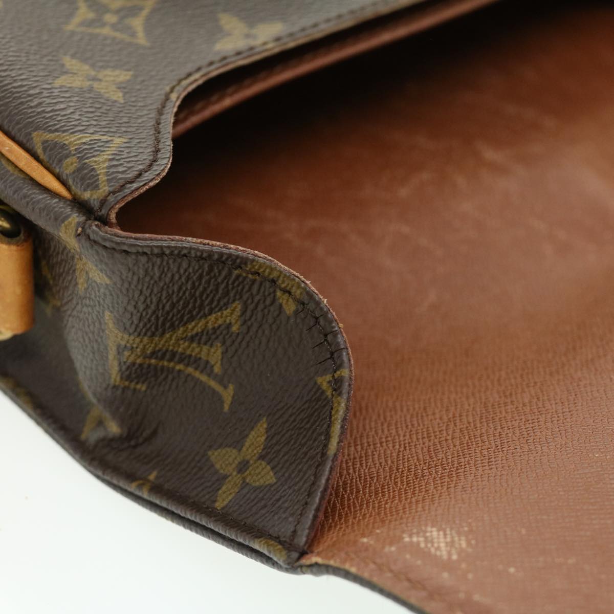 LOUIS VUITTON Monogram Cartouchiere GM Shoulder Bag M51252 LV rt053