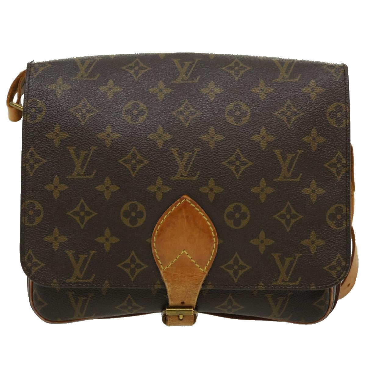 LOUIS VUITTON Monogram Cartouchiere GM Shoulder Bag M51252 LV rt053
