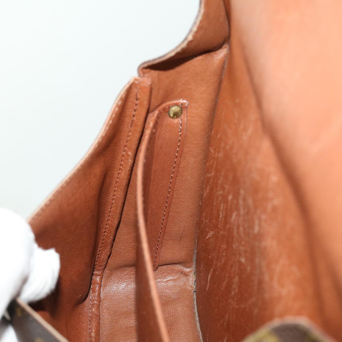 LOUIS VUITTON Monogram Cartouchiere GM Shoulder Bag M51252 LV rt053