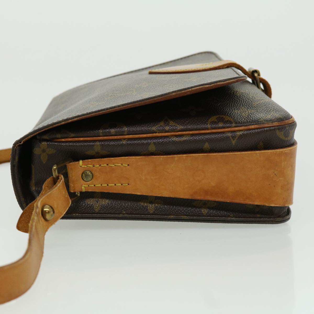 LOUIS VUITTON Monogram Cartouchiere GM Shoulder Bag M51252 LV rt053