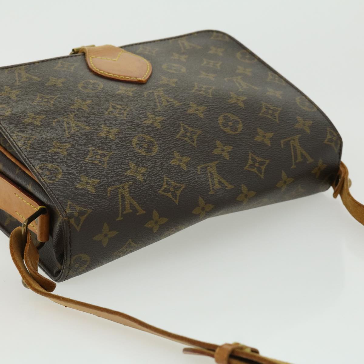 LOUIS VUITTON Monogram Cartouchiere GM Shoulder Bag M51252 LV rt053