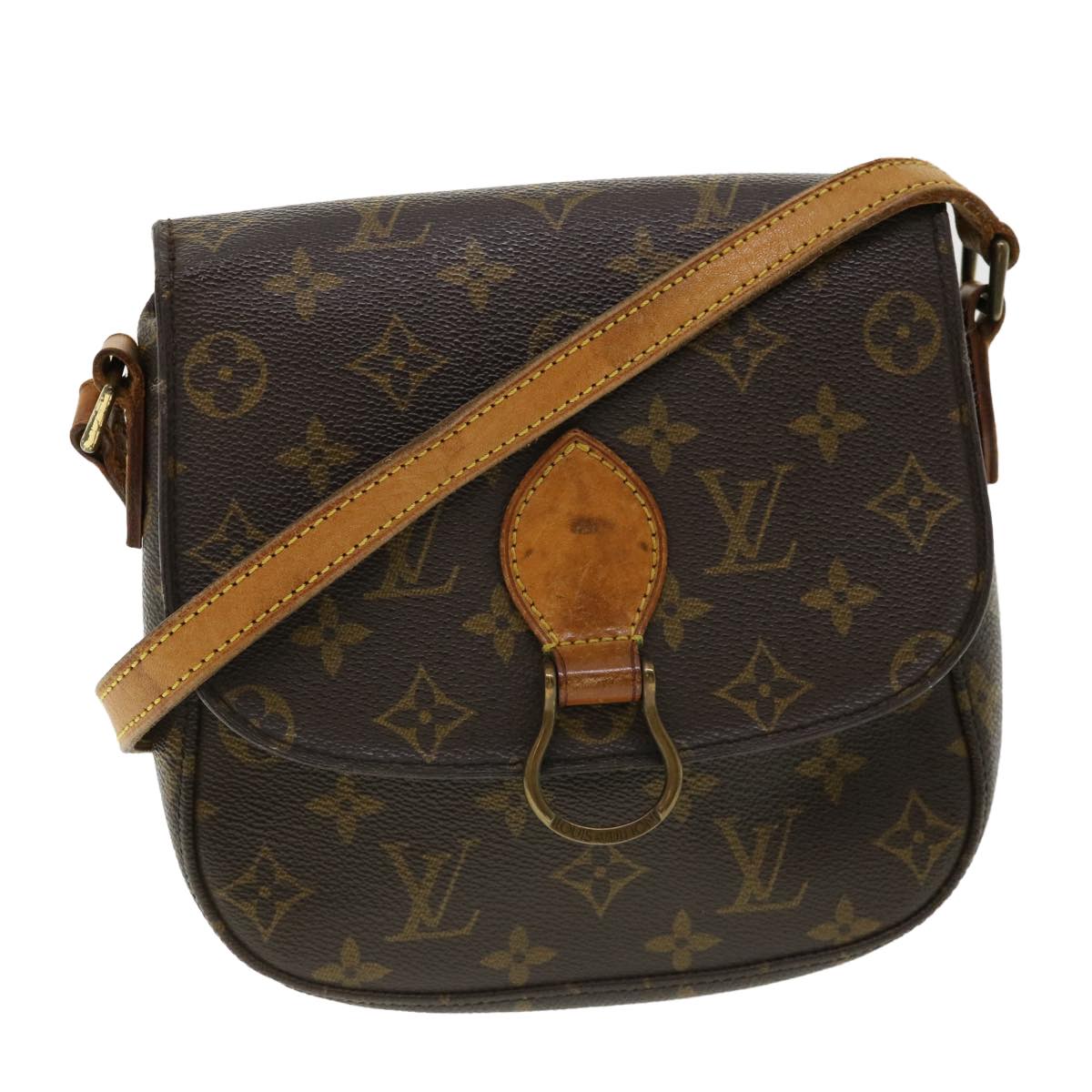 LOUIS VUITTON Monogram Saint Cloud MM Shoulder Bag M51243 LV rt061