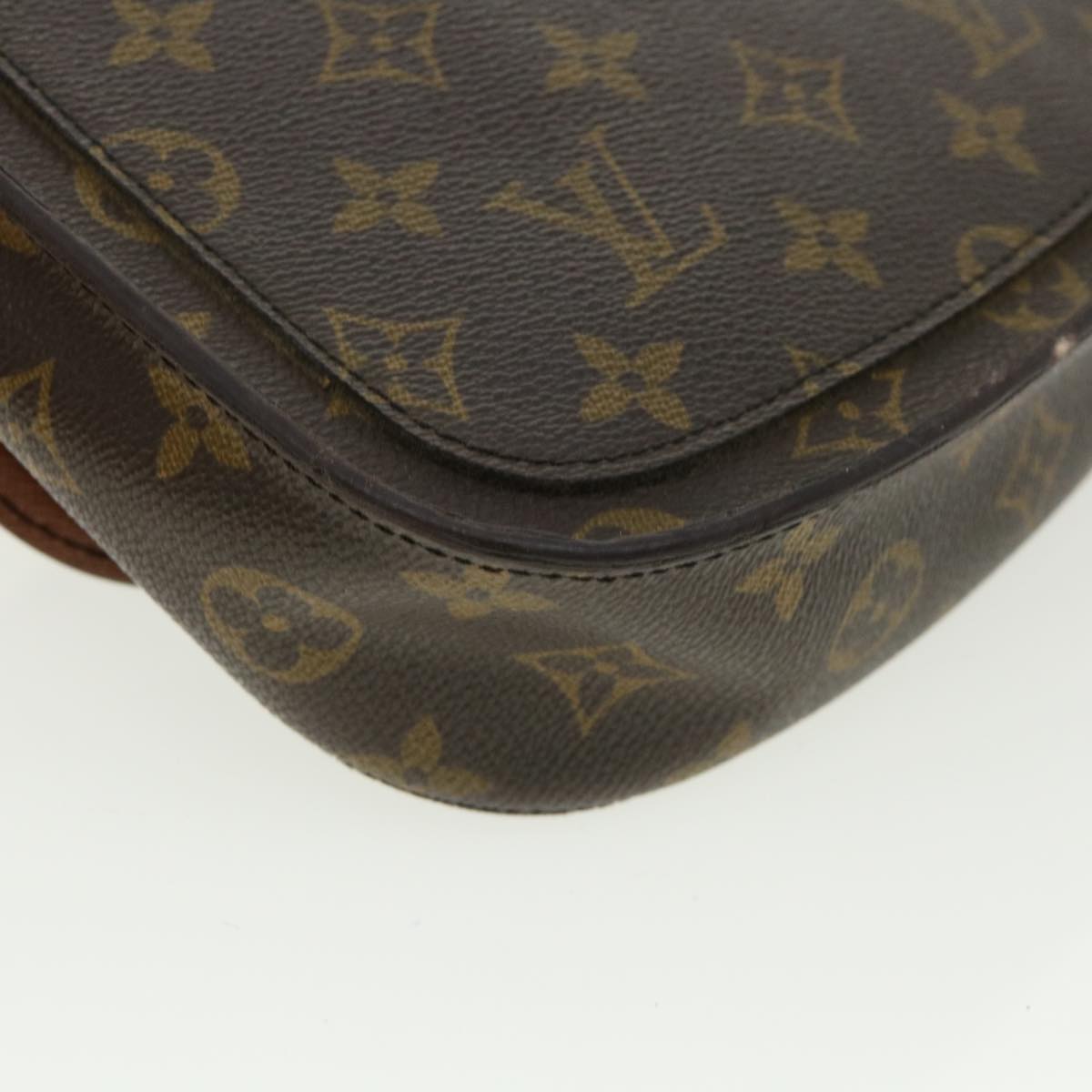 LOUIS VUITTON Monogram Saint Cloud MM Shoulder Bag M51243 LV rt061