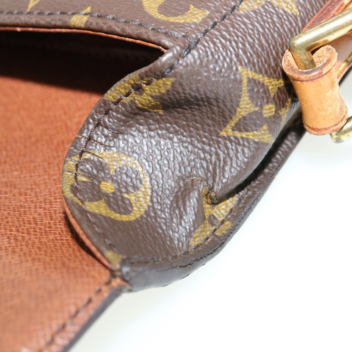 LOUIS VUITTON Monogram Saint Cloud MM Shoulder Bag M51243 LV rt061