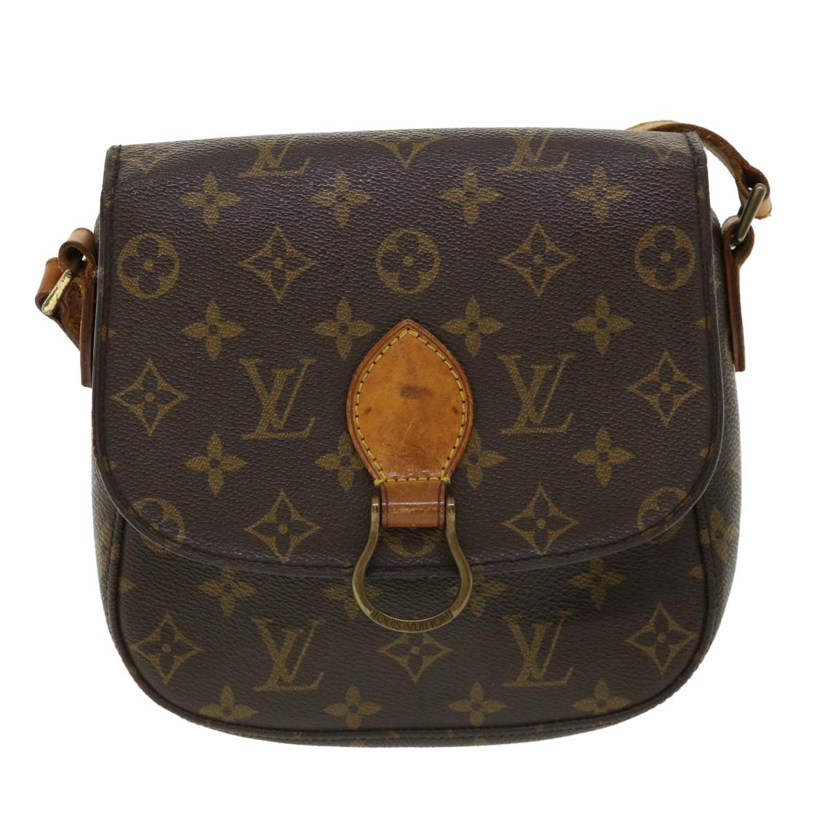 LOUIS VUITTON Monogram Saint Cloud MM Shoulder Bag M51243 LV rt061