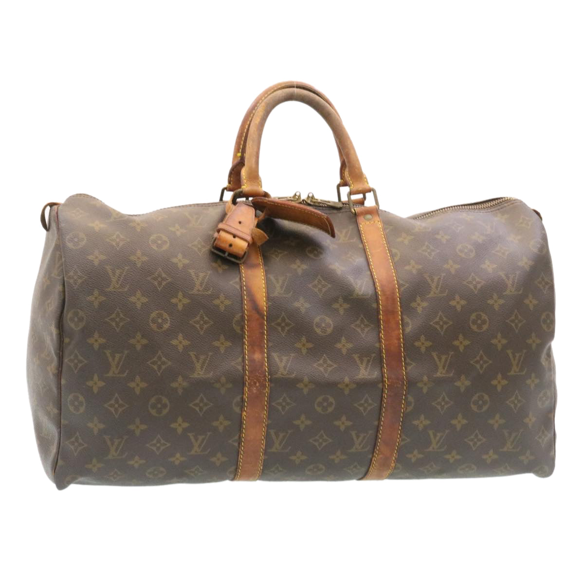 LOUIS VUITTON Monogram Keepall 50 Boston Bag M41426 LV rz064