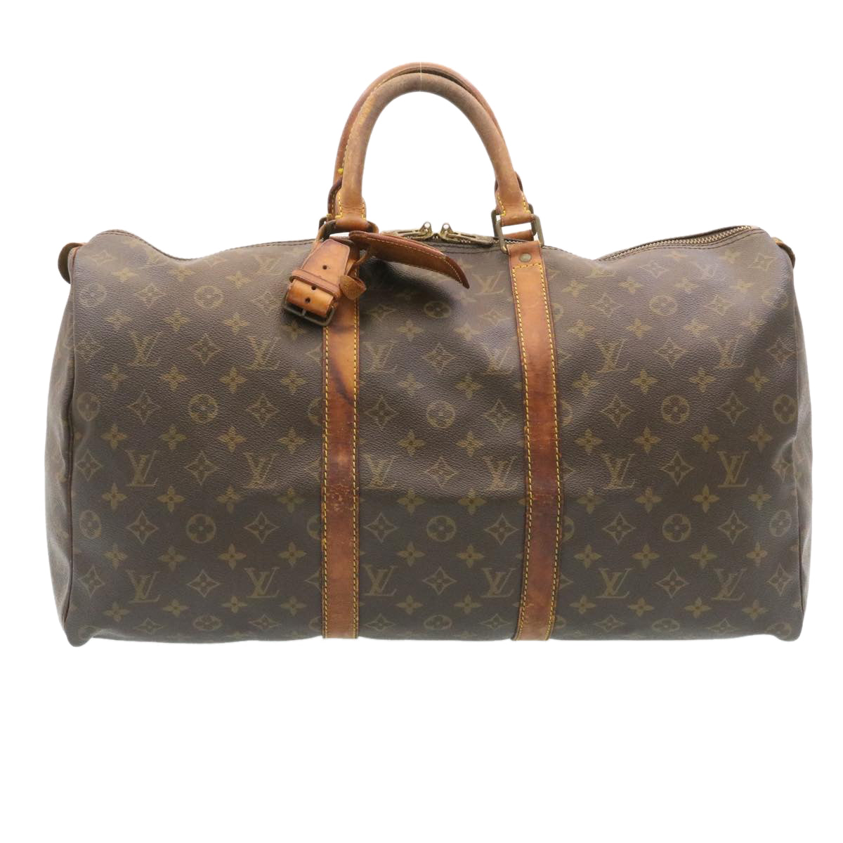 LOUIS VUITTON Monogram Keepall 50 Boston Bag M41426 LV rz064