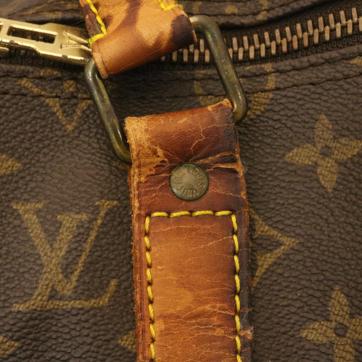 LOUIS VUITTON Monogram Keepall Bandouliere 50 Boston Bag M41416 LV rz091