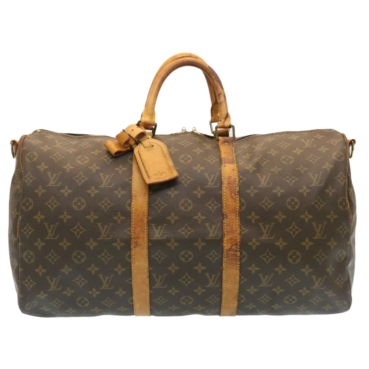 LOUIS VUITTON Monogram Keepall Bandouliere 50 Boston Bag M41416 LV rz091