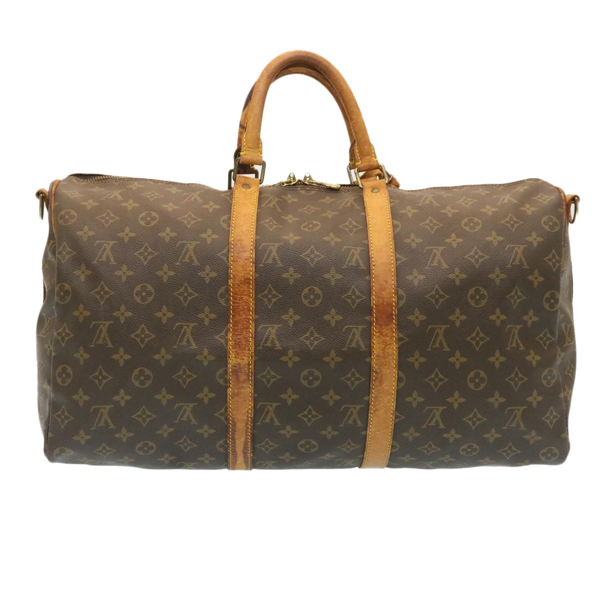 LOUIS VUITTON Monogram Keepall Bandouliere 50 Boston Bag M41416 LV rz091