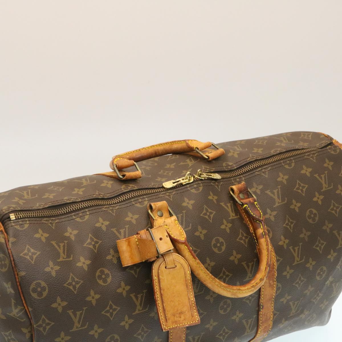 LOUIS VUITTON Monogram Keepall Bandouliere 50 Boston Bag M41416 LV rz091